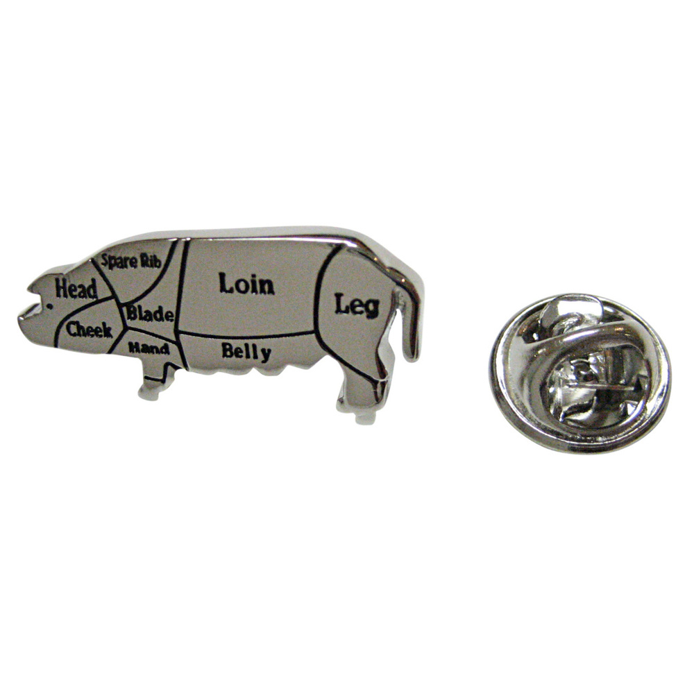 Pork Butchers Cut Lapel Pin